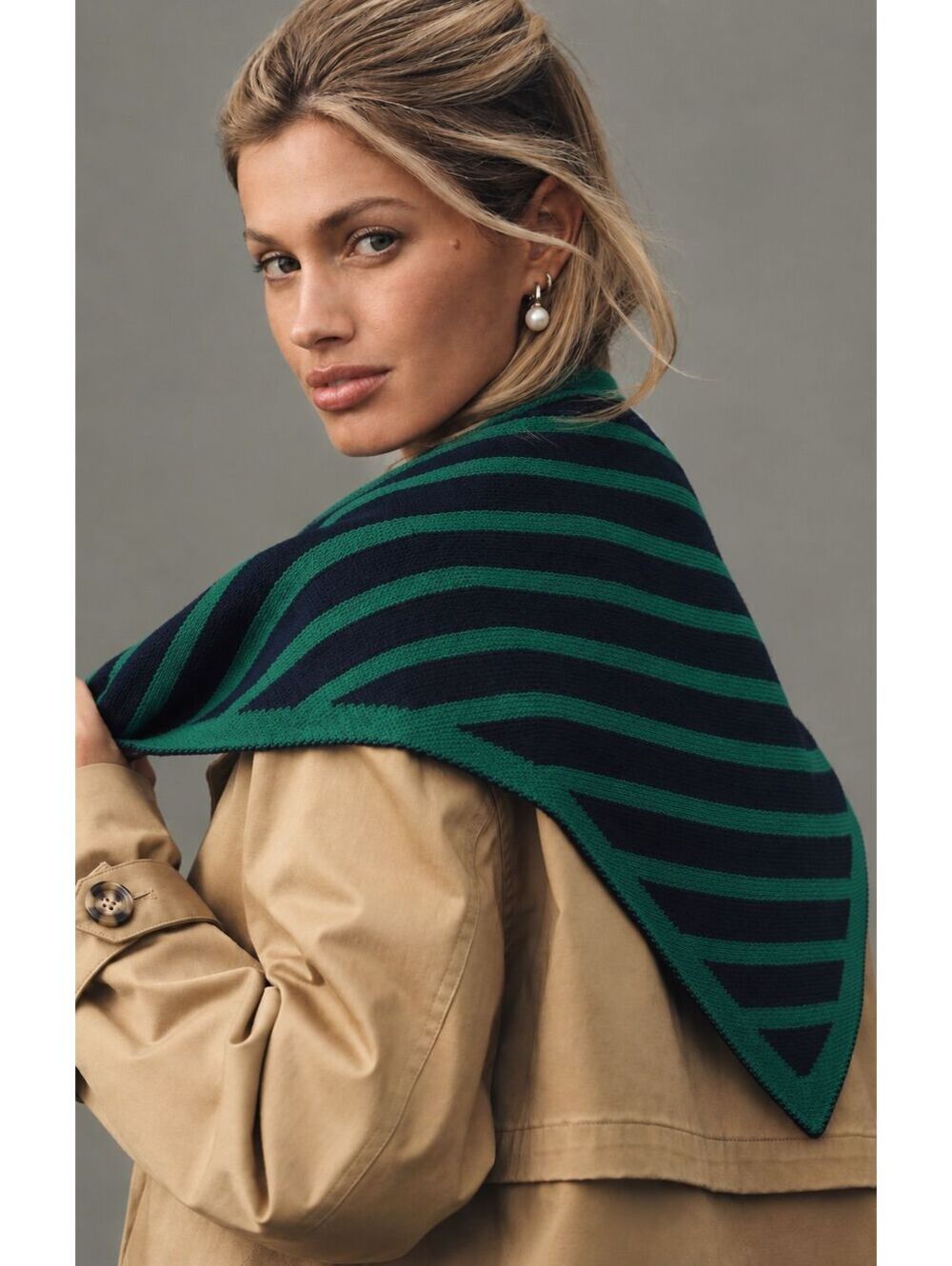 NWOT ANTHROPOLOGIE X DAILY PRACTICE TRIANGLE KNOT SCARF